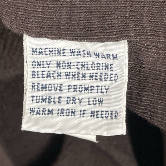 Vintage Polo Ralph Lauren Sweater Mens Size Extra Large Brown Cotton‎ Snap/Zip - Picture 9 of 11